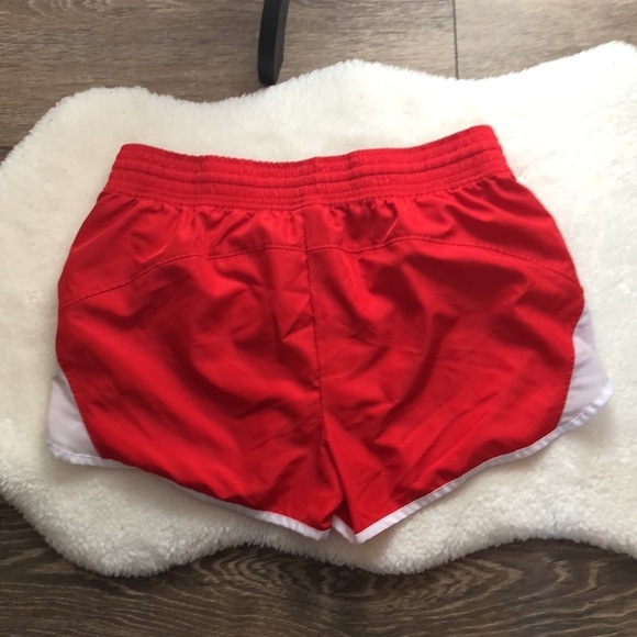 Rivalry Threads 91 red white stripe bulldog swim trunks shorts tie  waist XL EUC - Picture 6 of 6